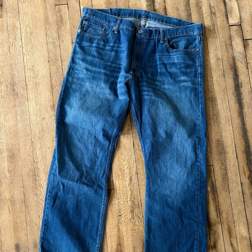 Levis 514 Mens Jeans 40x32 Straight Leg Blue Denim